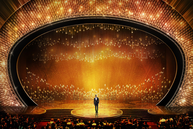 The 2016 Oscars stage had over 100,000 Swarovski crystals
