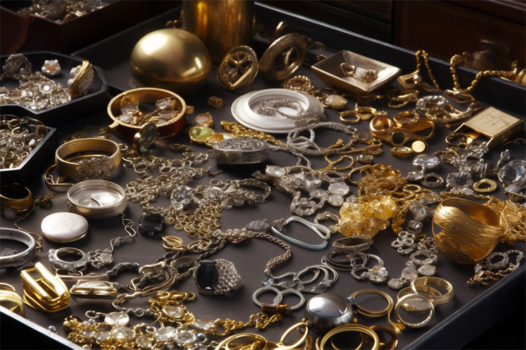 Precious metals: gold, silver, platinum, palladium, rhodium, iridium, osmium, and ruthenium are often used in high-end jewelry | Photo: JewelryCult